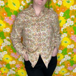 Cottagecore floral buttondown